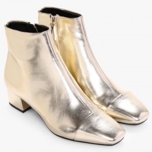 Mango gold booties size euro 40